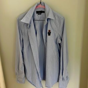 LIKE NEW: women’s Ralph Lauren Polo with teddy bear blouse